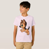T-shirt van stijlvol Kind Shepherd Dog Longsleeve (Voorkant volledig)