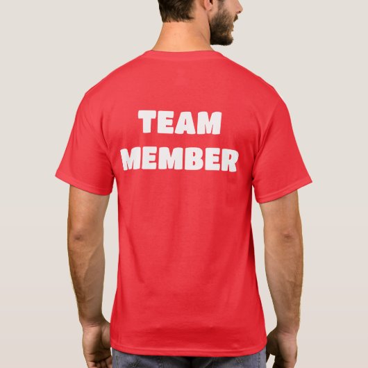 T-Shirt VAN TEAM LID 2-Sided Mannen (Achterkant)