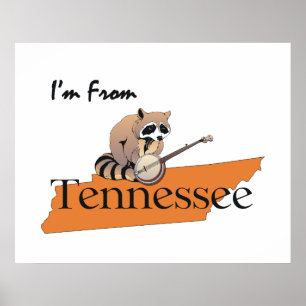 T-SHIRT van Tennessee Poster
