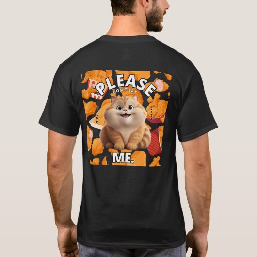 T-shirt van Trump: "Please Don't Eat Me" (Achterkant)