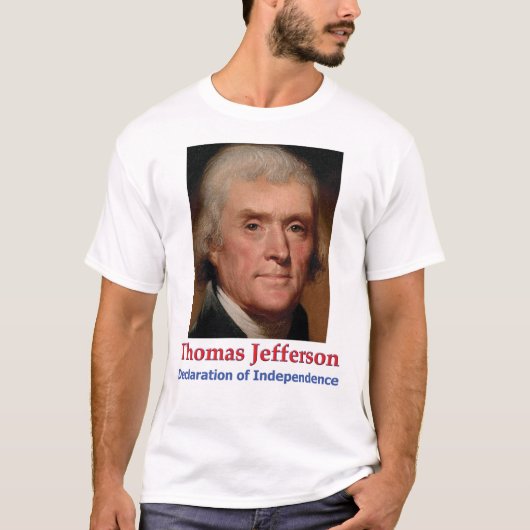 T-Shirt van verklaring over Jefferson & Onafhankel (Voorkant)