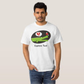 T-shirt van verliefde alligator (Voorkant volledig)