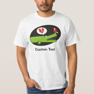 T-shirt van verliefde alligator