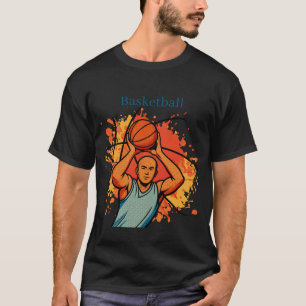 T-shirt van vintage basketballspeler