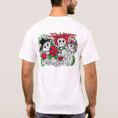 T-shirt van vrouwen met suikerschil (Achterkant)