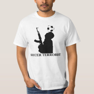 T-shirt van waarde voor voetbalterroristen