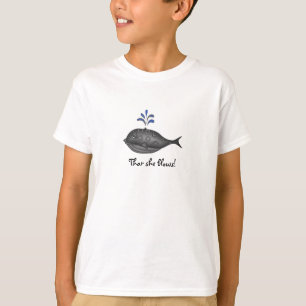 T-shirt van walvis