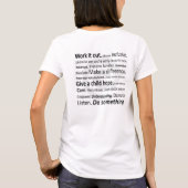 T-shirt van Word-It-Out voor vrouwen (Achterkant)
