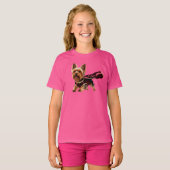 T-shirt van Yorkie Superhero Kind (Voorkant volledig)