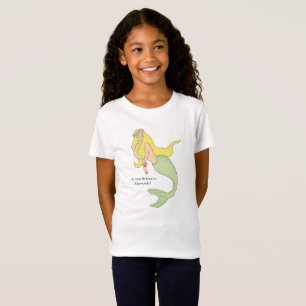 T-shirt van Young Girl met Mermaid