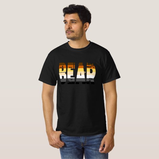 T-shirt van zwarte Bear (Voorkant volledig)