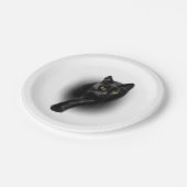 T-shirt van zwarte kattengeel T-shirt Papieren Bordje (Gekanteld)