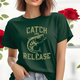 T-shirt vangen en vrijgeven