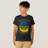 T-shirt 'Verenigd met Oekraïne' (Voorkant volledig)