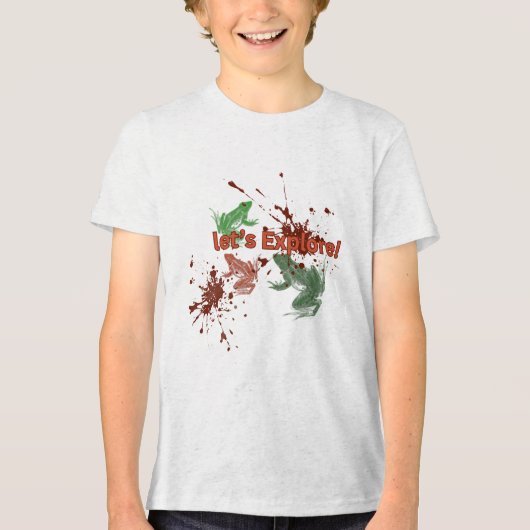 T-shirt verkennen met gewaagde graphics en modders (Voorkant)