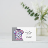  T-shirt Verkoper Winkel Visitekaartje (Staand voorkant)