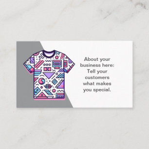 T-shirt Verkoper Winkel Visitekaartje