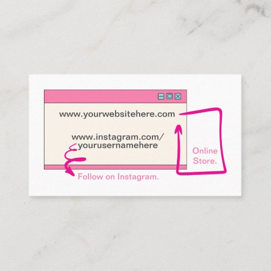  T-shirt Verkoper Winkel Visitekaartje (Achterkant)