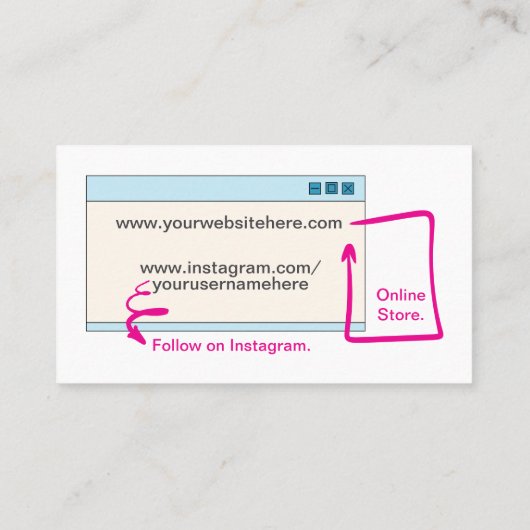  T-shirt Verkoper Winkel Visitekaartje (Achterkant)