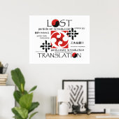 T-SHIRT verloren bij vertaling Poster (Thuiskantoor)