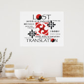 T-SHIRT verloren bij vertaling Poster (Keuken)