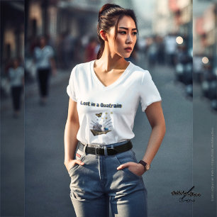 T-shirt - Verloren in een kwatrijn van Dichteres A