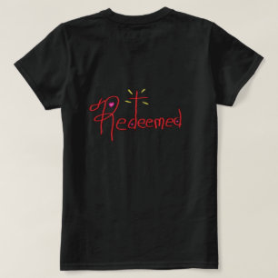 T-shirt ‘Verlost’ met de Hand Getekende Tekst Krui