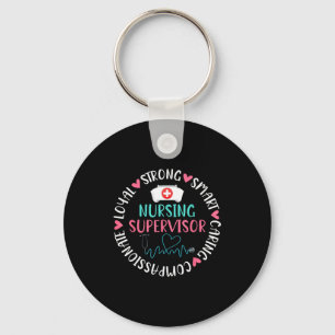T-shirt verpleegkundig supervisor Zorgzame verplee Sleutelhanger