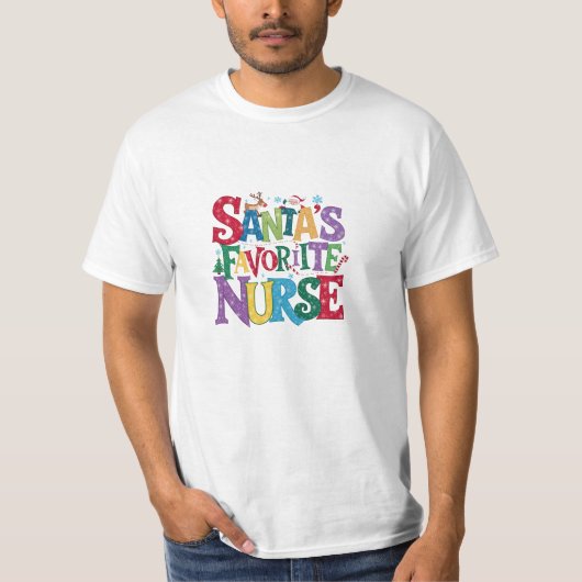 T-shirt - Verpleegster - Santa (Voorkant)