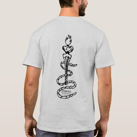 T-Shirt verzenden en branden (Achterkant)