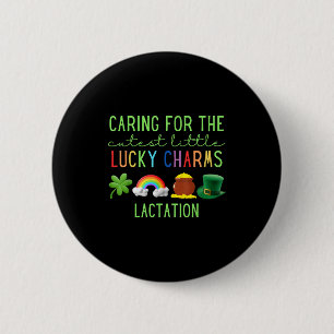 T-shirt Verzorging Schattigste Kleine Lucky Charms Ronde Button 5,7 Cm