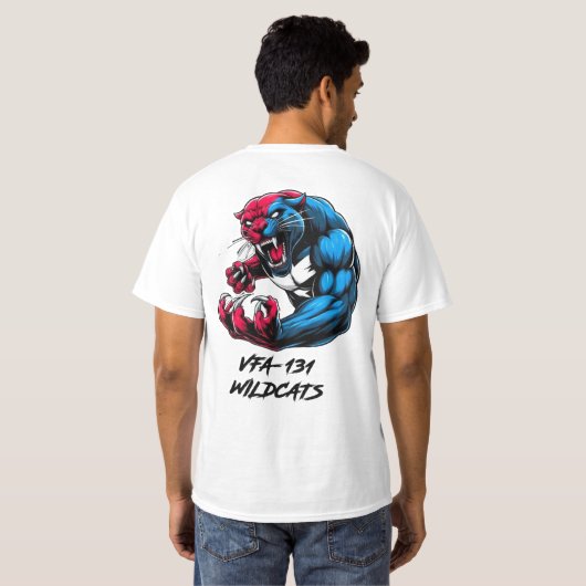 T-shirt VFA-131 WILDCATS SAVAGE (Achterkant volledig)