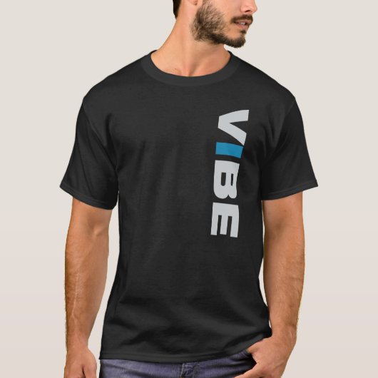 T-SHIRT VIBE (zwart) (Voorkant)