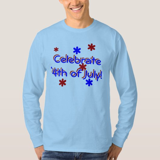 T-shirt - Vierde verjaardag van juli (Voorkant)