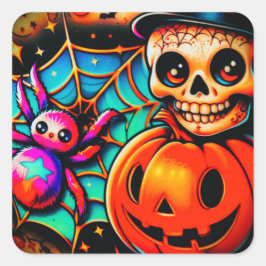 T-shirt Vierkante Sticker