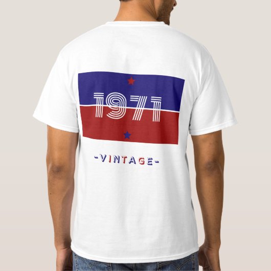 T-shirt VINTAGE 1971 (Achterkant)