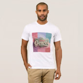 T-shirt "Vintage Gower" (Voorkant volledig)