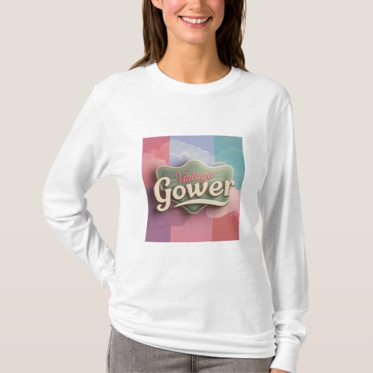 T-shirt "Vintage Gower" (Voorkant)