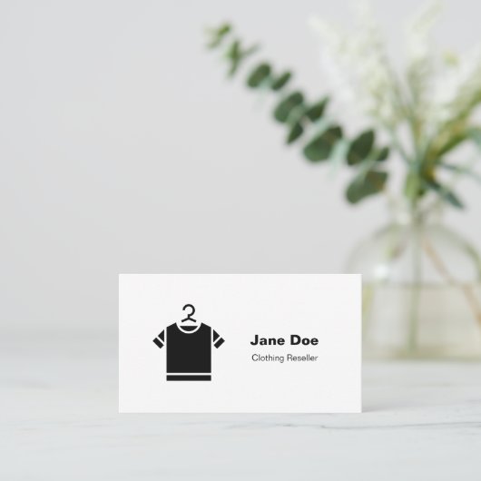 T Shirt Visitekaartje -  (Staand voorkant)