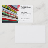 T-shirt Visitekaartje (Voorkant / Achterkant)