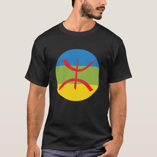 T-shirt vlag Amazigh (Voorkant)