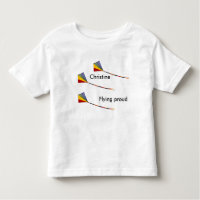 T-shirt - Vliegend trots (naam Sjabloon)