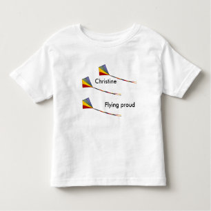 T-shirt - Vliegend trots (naam Sjabloon)