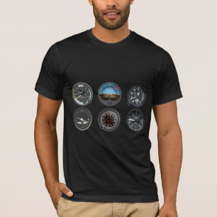 T-Shirt-vlieginstrumenten van mannen T-shirt