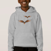 T-Shirt - Vogels van een doezelaar in bruin (Voorkant)