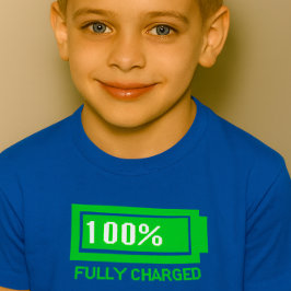T-shirt 'Volledig Opgeladen'