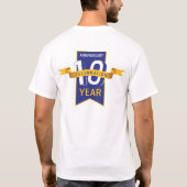 T-shirt voor 10-jarig jubileumfeest (Achterkant)