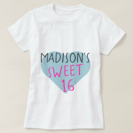 T-shirt voor 16e verjaardag Sweet 16