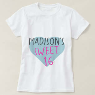T-shirt voor 16e verjaardag Sweet 16