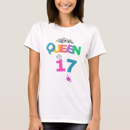 T-shirt voor 17e verjaardag koningin (Voorkant)